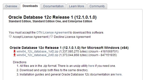 Oracle Download Files